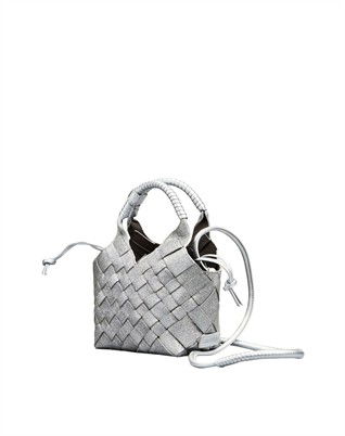 Misu Mini Crossbody Taske - Sparkling Silver